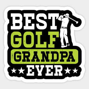 Best Golf Grandpa Ever T Shirt For Women Men Sticker